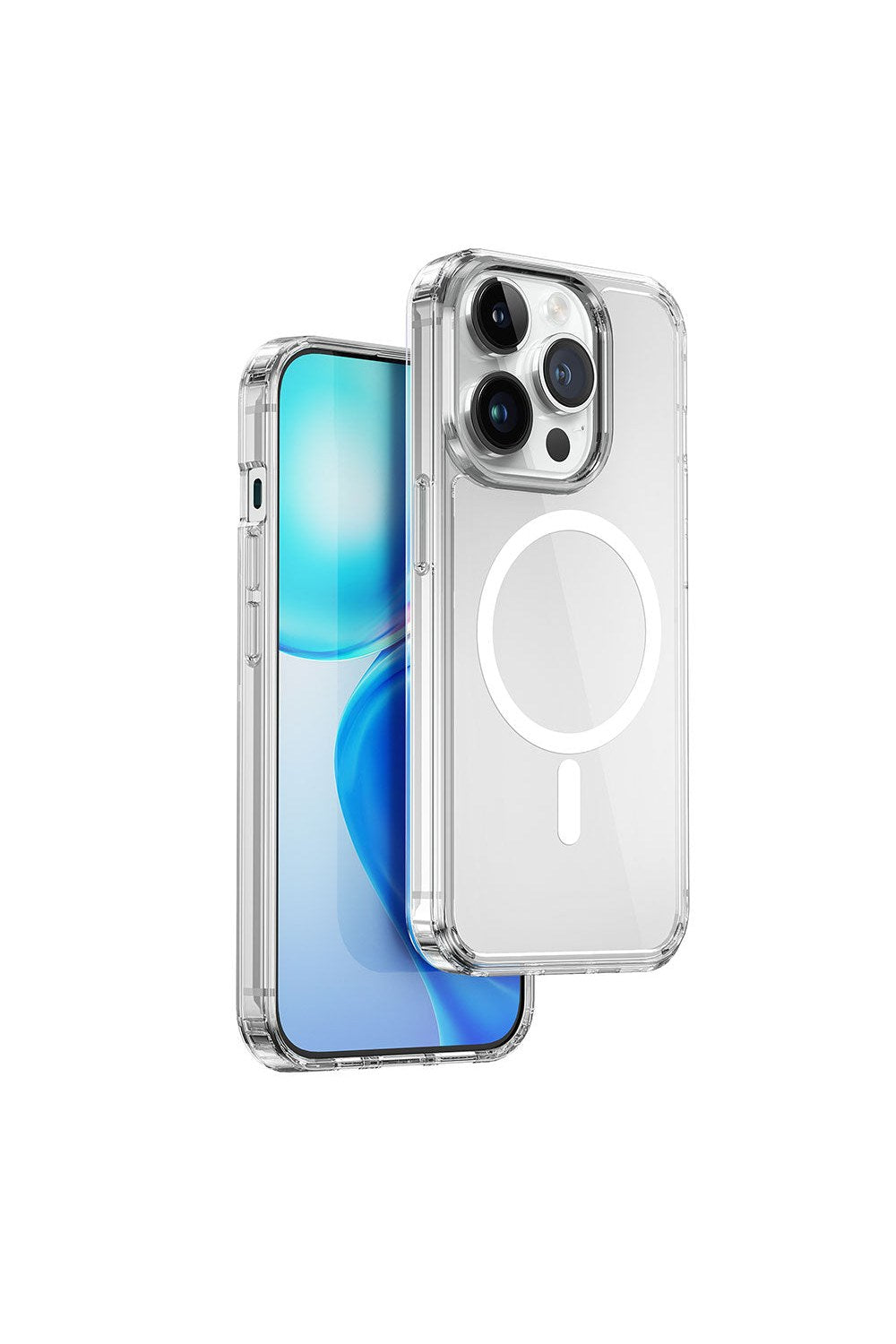 Magsafe Uyumlu Şeffaf Sert Telefon Kılıfı, Iphone 15 Pro Max - 1