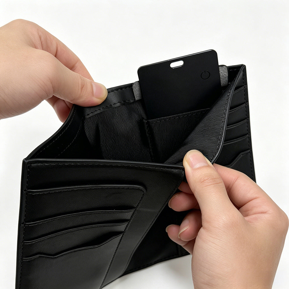 Royal Passport Wallet Ios Ve Android Uyumlu Rfid Akıllı Takip Özellikli Pu Deri Cüzdan