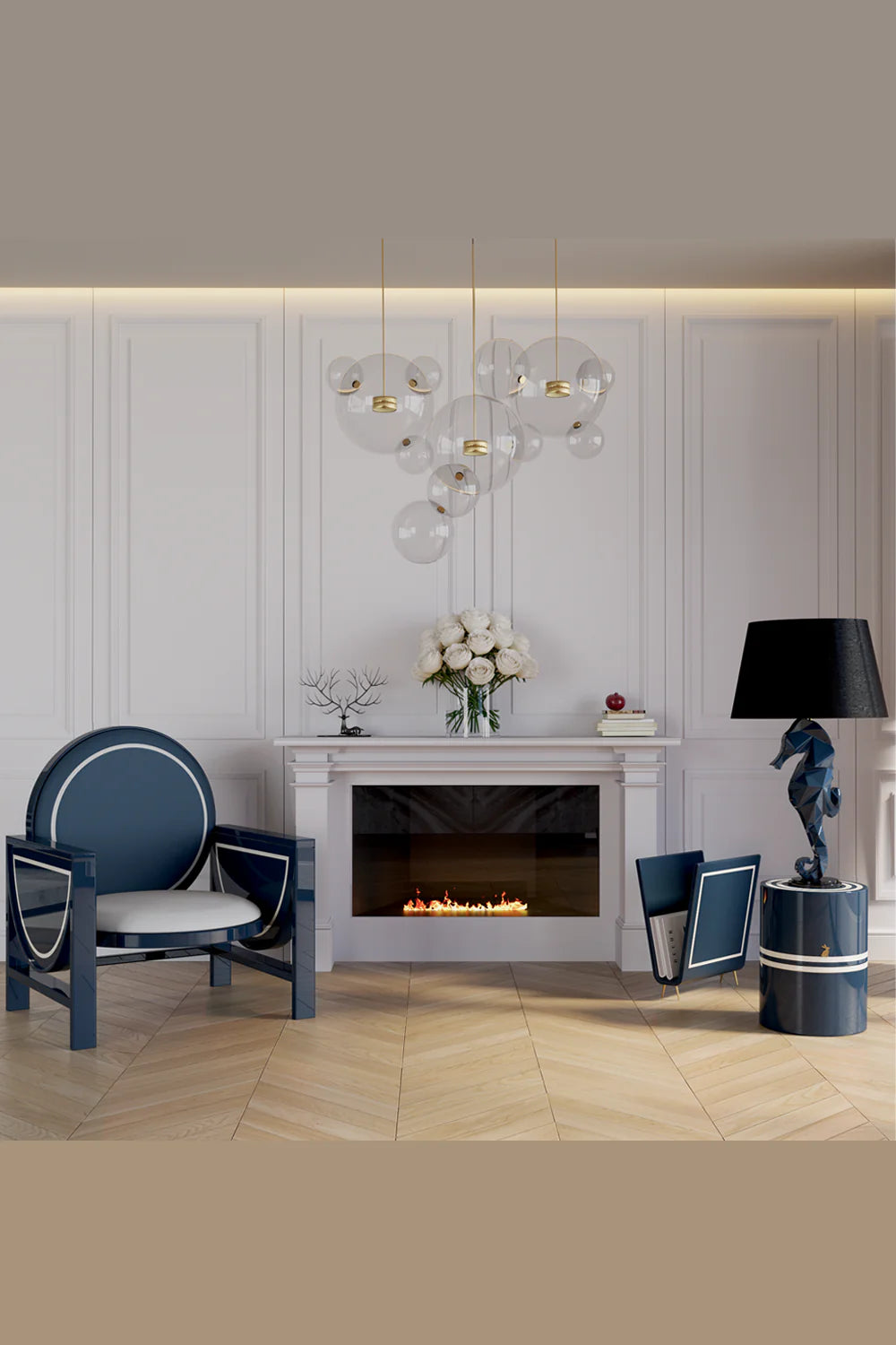 Wonderland Design Atelier-Lacivert Beyaz Lake Sehpa-Sehpa-3-Milagron.com