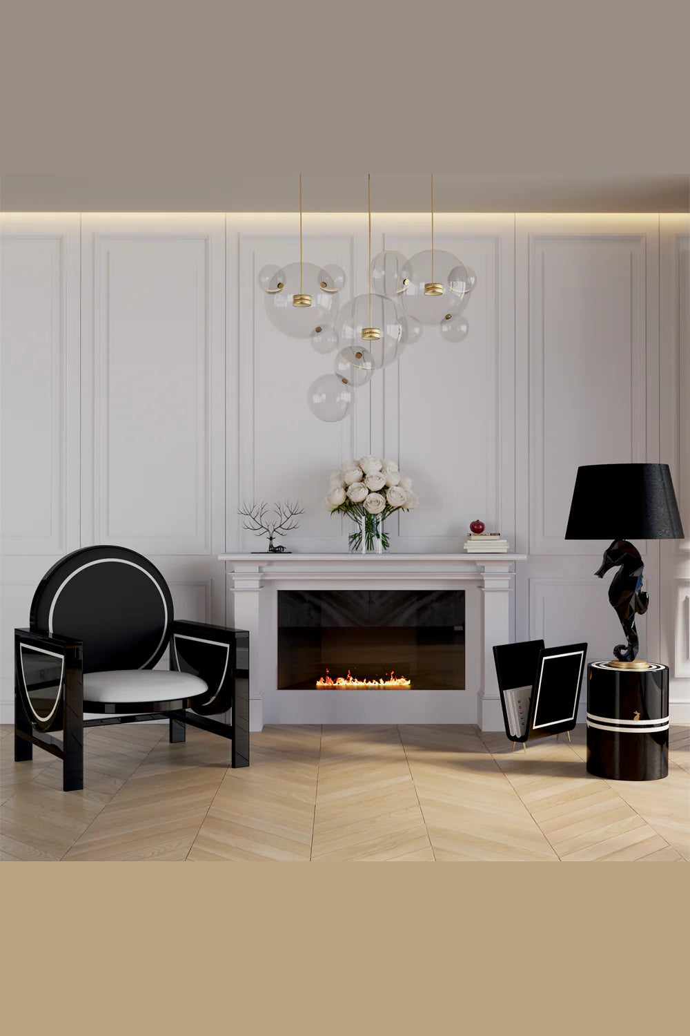 Wonderland Design Atelier-Siyah Beyaz Lake Sehpa-Sehpa-3-Milagron.com