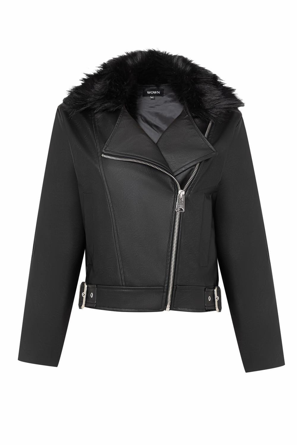 Wown-Dora Leather Jacket-Deri Mont-1-Milagron.com