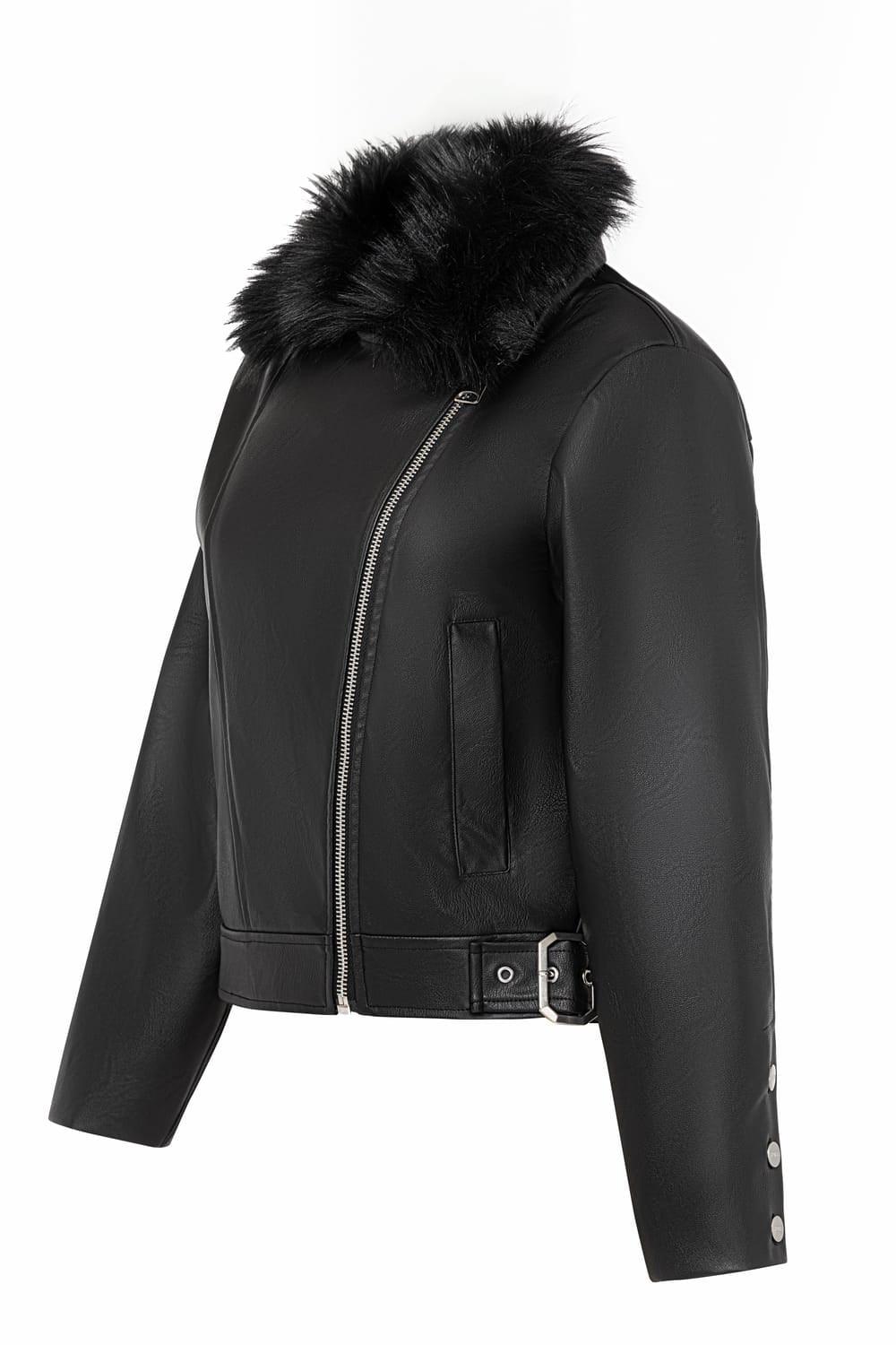 Wown-Dora Leather Jacket-Deri Mont-2-Milagron.com