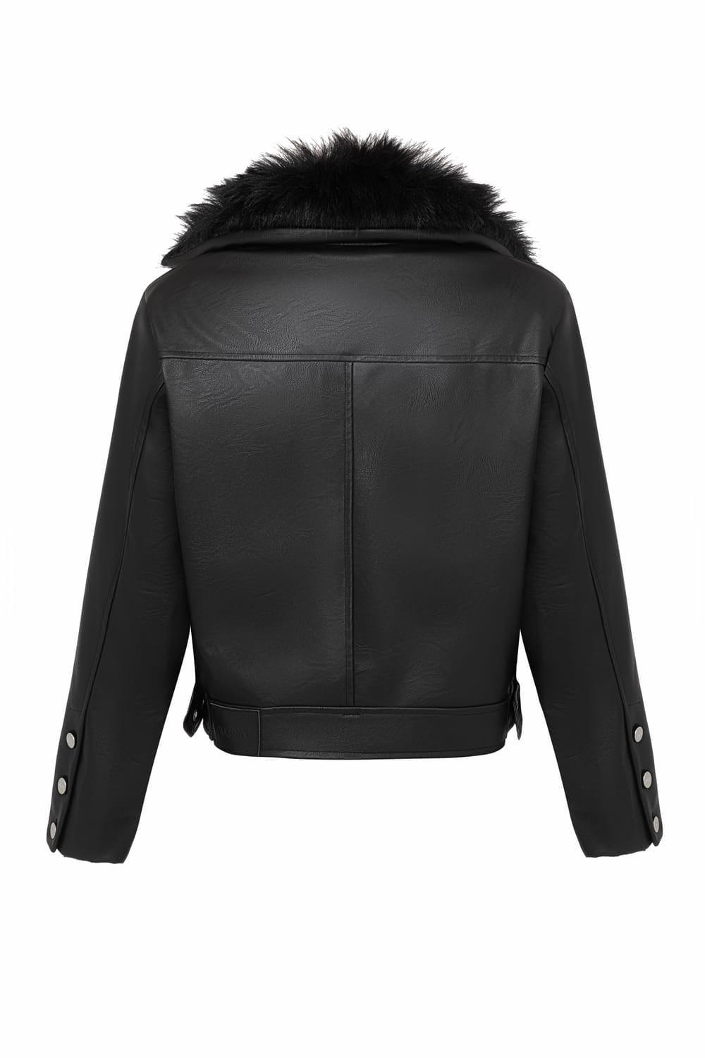 Wown-Dora Leather Jacket-Deri Mont-3-Milagron.com