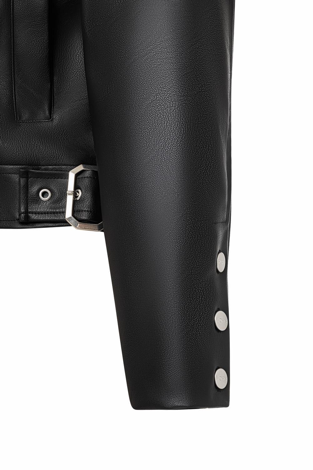 Wown-Dora Leather Jacket-Deri Mont-4-Milagron.com