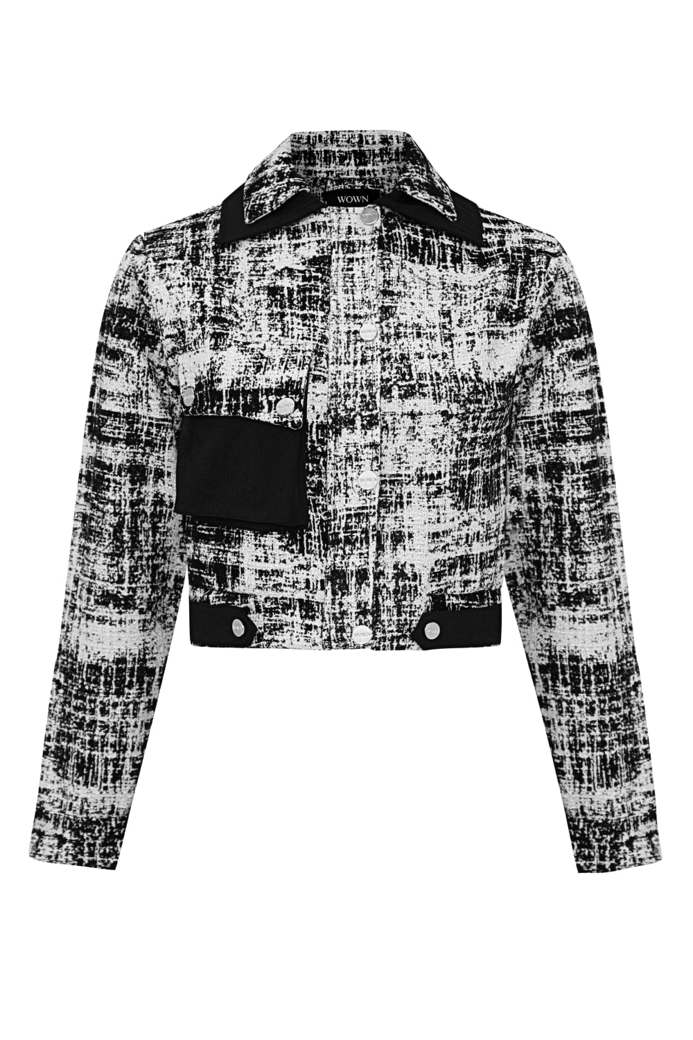 Libby Çift Yaka Siyah Ceket - 1