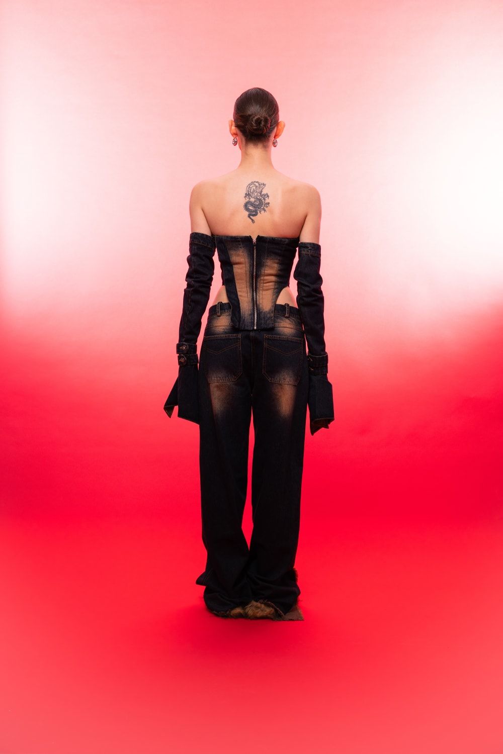 Wuen İstanbul-Denim Crop-Top-2-Milagron.com