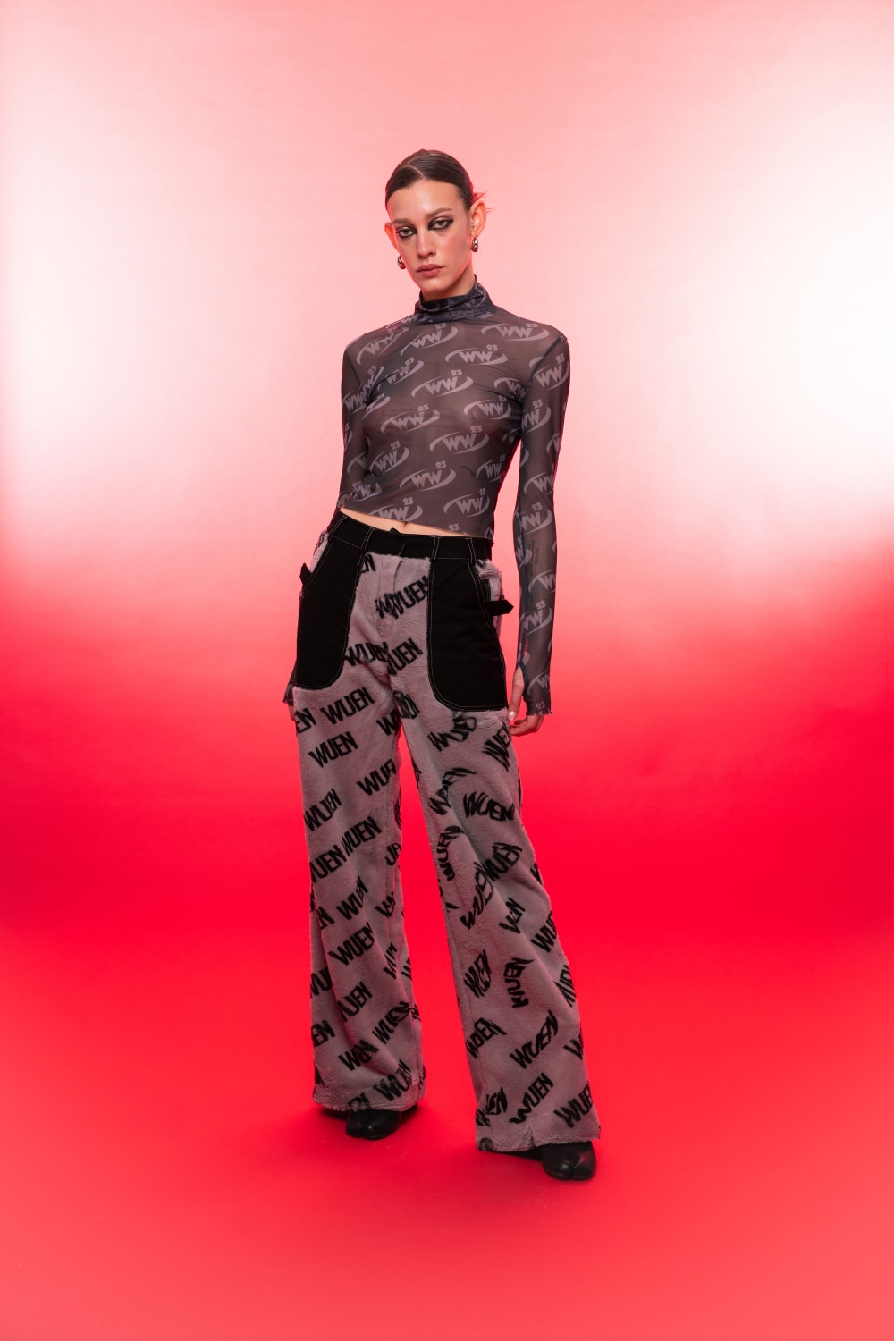 Wuen İstanbul-Grey Fur Pant-Pantolon-1-Milagron.com
