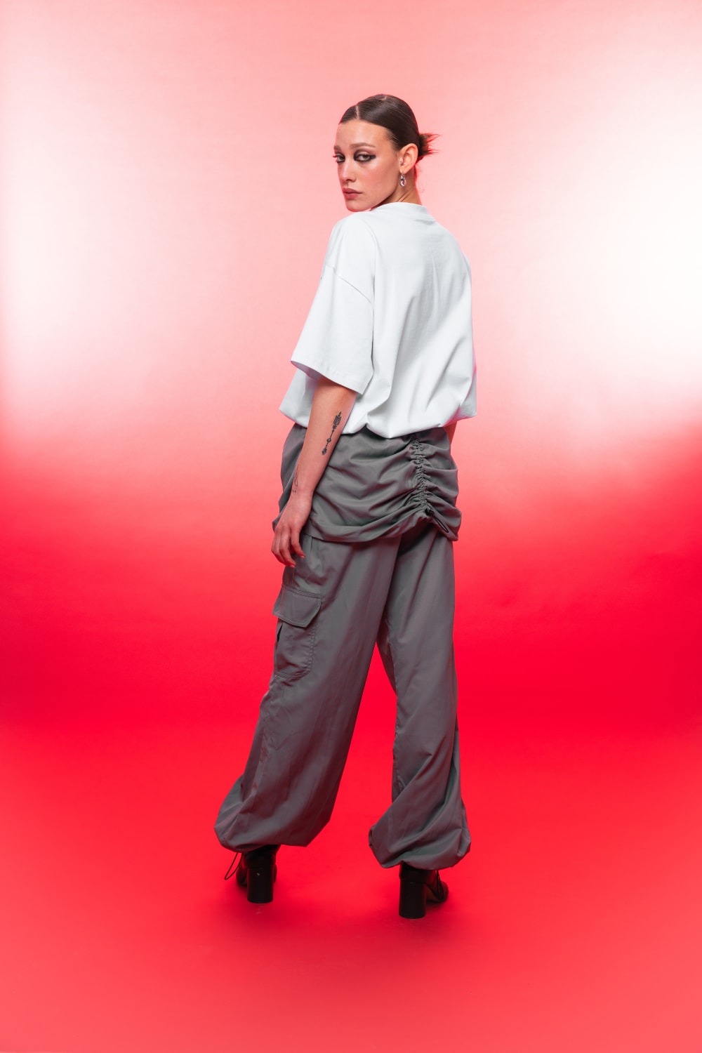 Wuen İstanbul-Parachute Pant Grey-Pantolon-2-Milagron.com