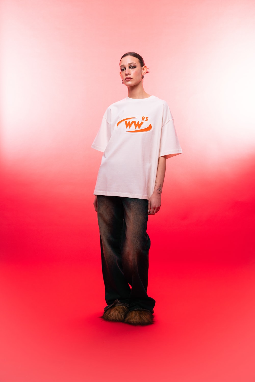 Wuen İstanbul-T-shirt White / Orange-T-Shirts-1-Milagron.com