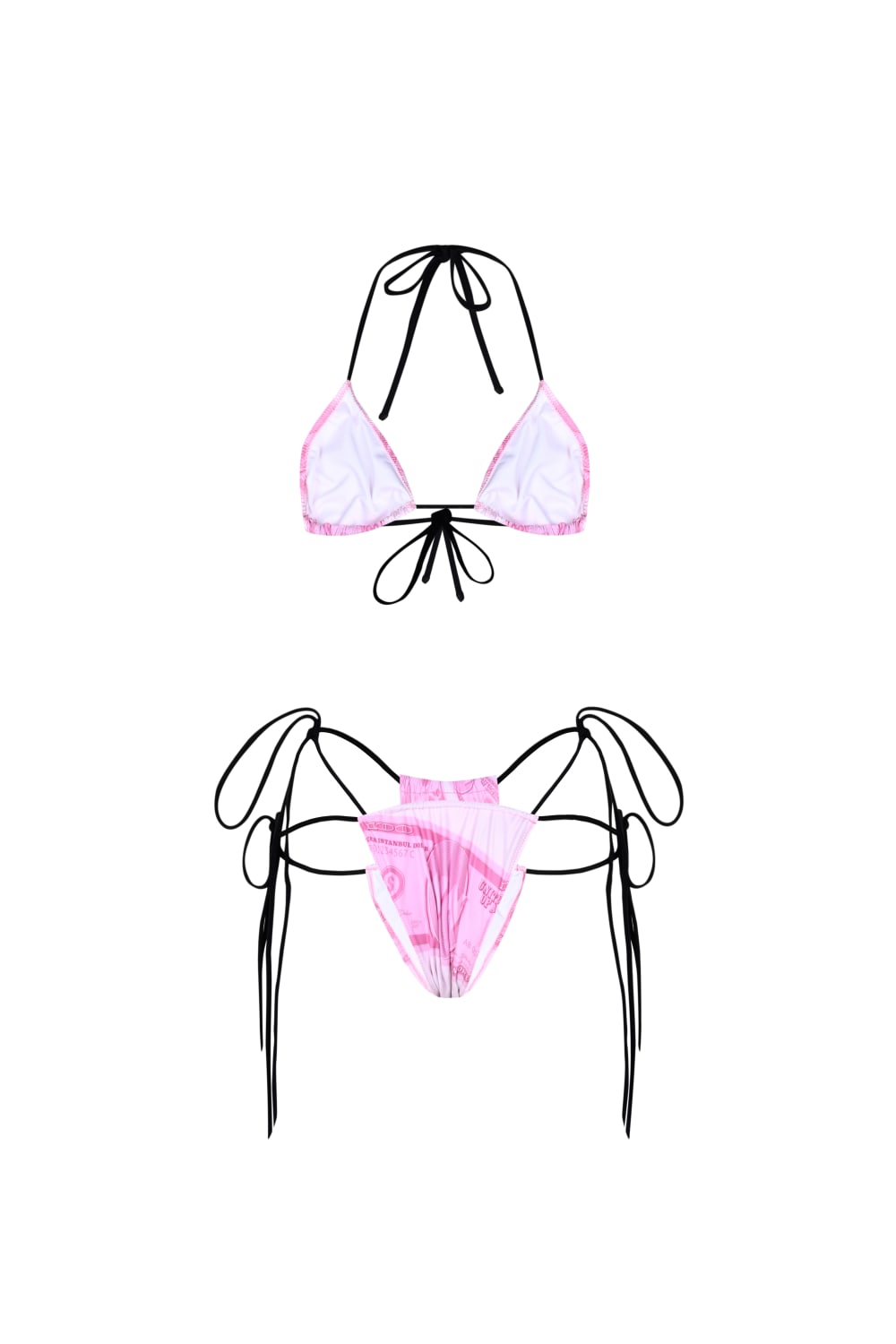 Wuen İstanbul-Wuen Pink Money Bikini Set-Bikini & Mayo-2-Milagron.com