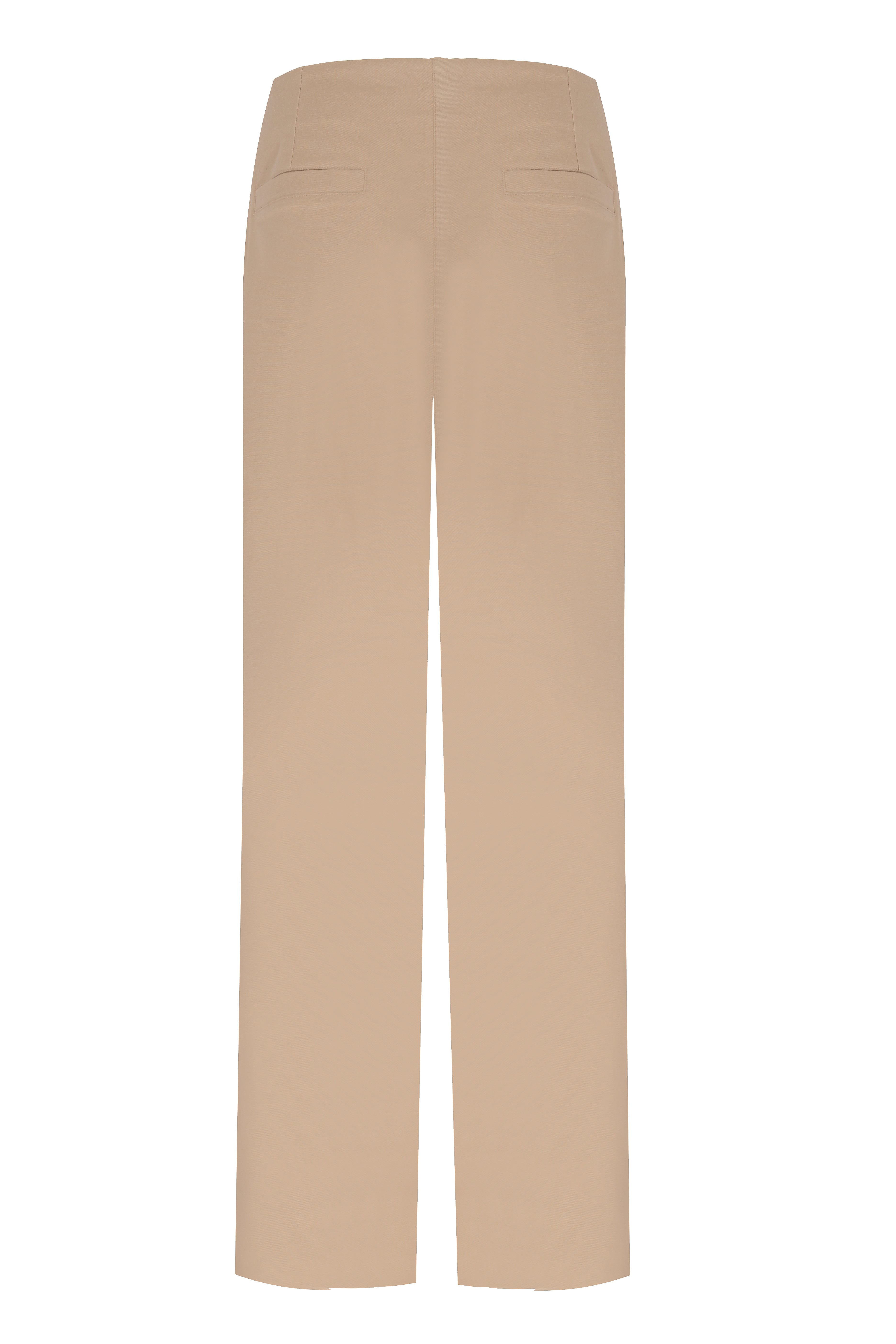 Yasemin Karagülle-Joe Pants Camel-Kumaş Pantolon-2-Milagron.com