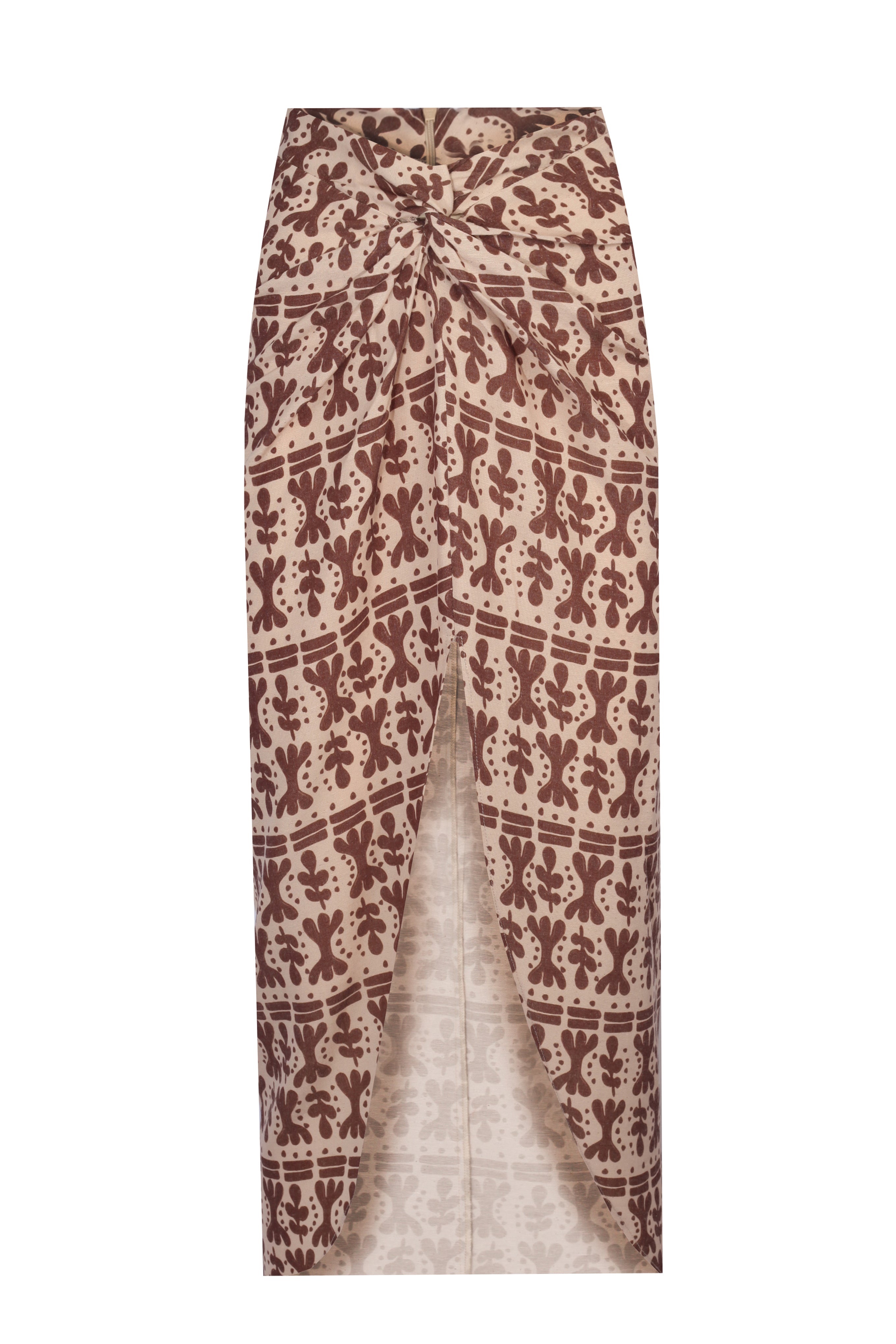 Yasemin Karagülle-Karmen Skirt / Brown-Etek-1-Milagron.com