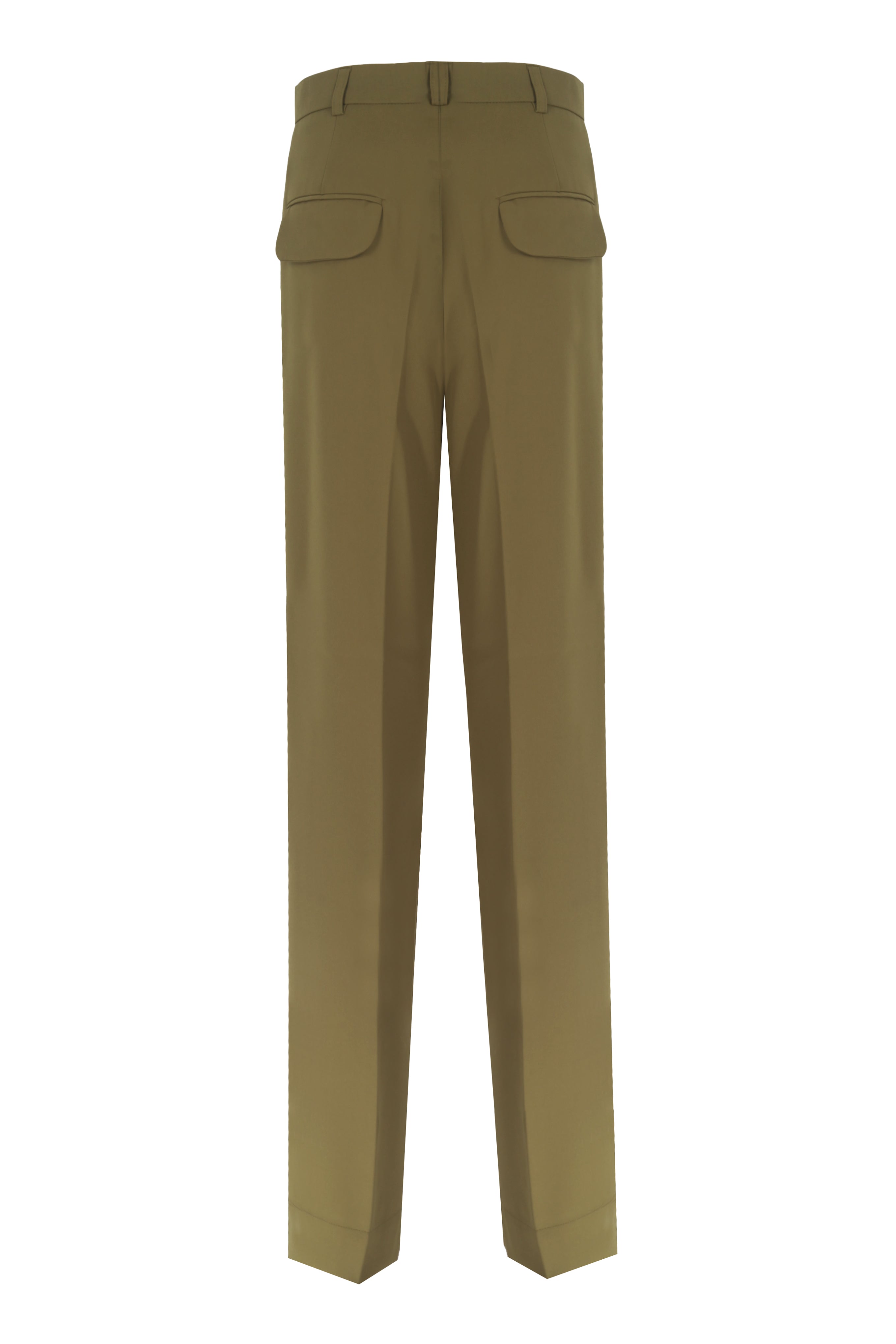 Yasemin Karagülle-Marlow Pants / Green-Kumaş Pantolon-2-Milagron.com