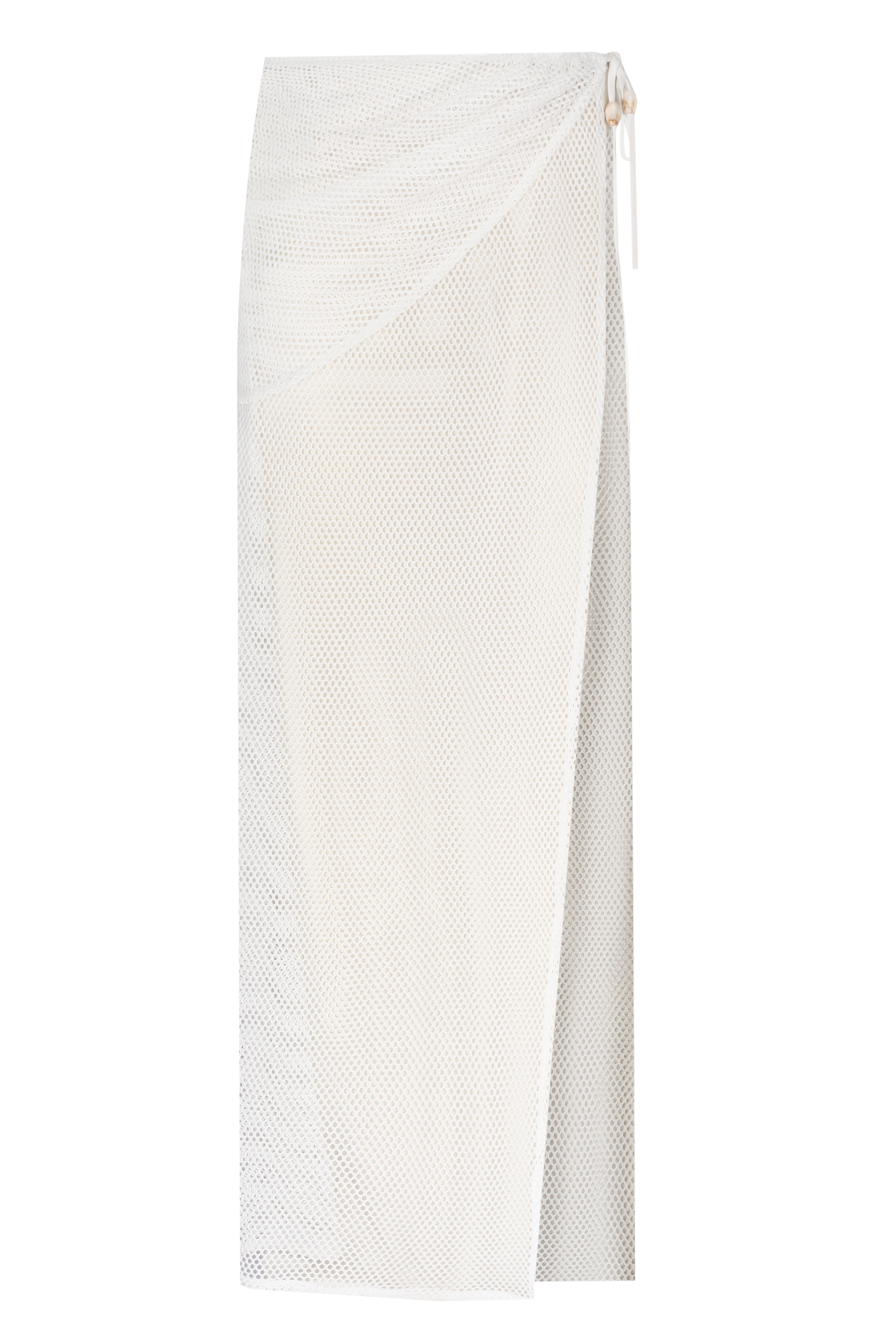 Yasemin Karagülle-Ness Skirt / White-Etek-1-Milagron.com