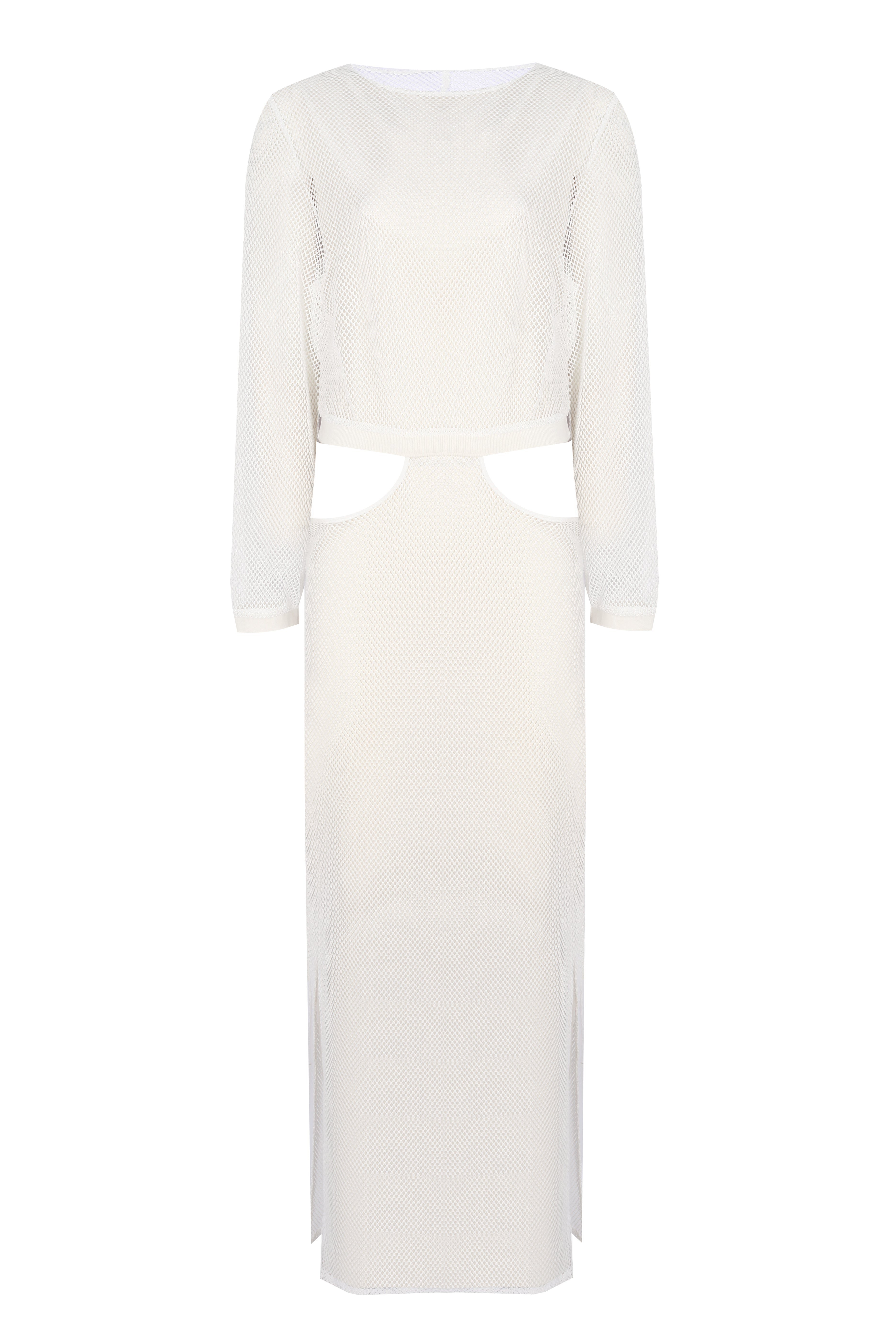 Yasemin Karagülle-Samira Dress / White-Elbise-1-Milagron.com