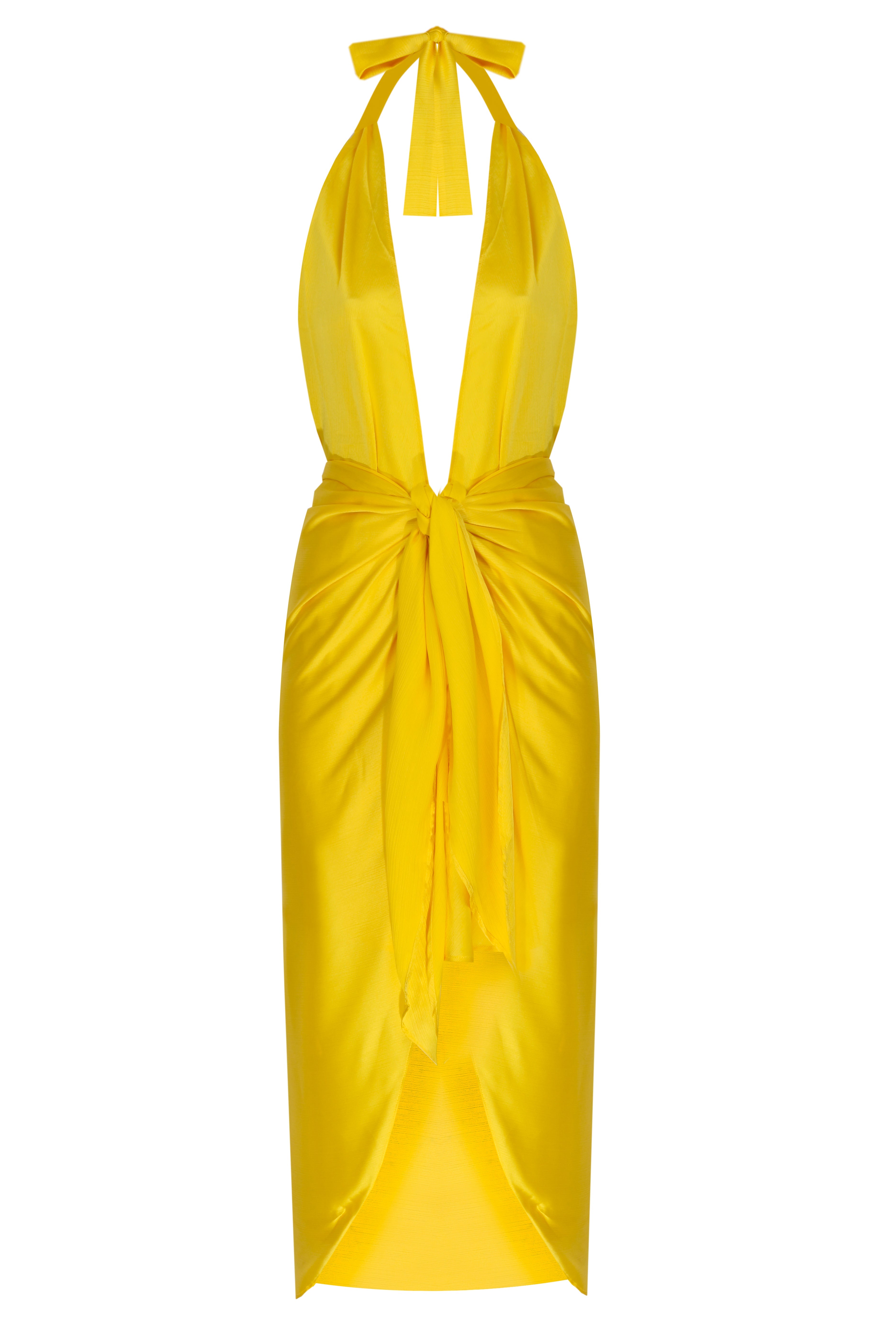 Yasemin Karagülle-Wilma Dress / Yellow-Elbise-1-Milagron.com