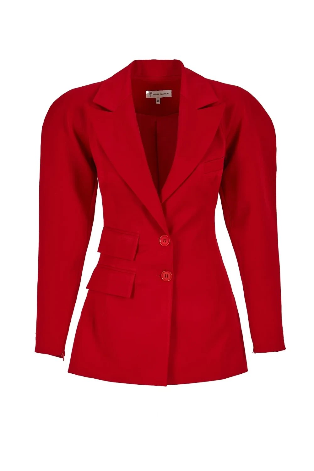 Yelda Alatekin-Capella Red Blazer-Ceket-4-Milagron.com