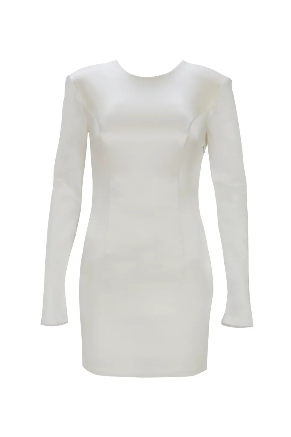 Yelda Alatekin-Lyra White Mini Dress-Elbise-4-Milagron.com