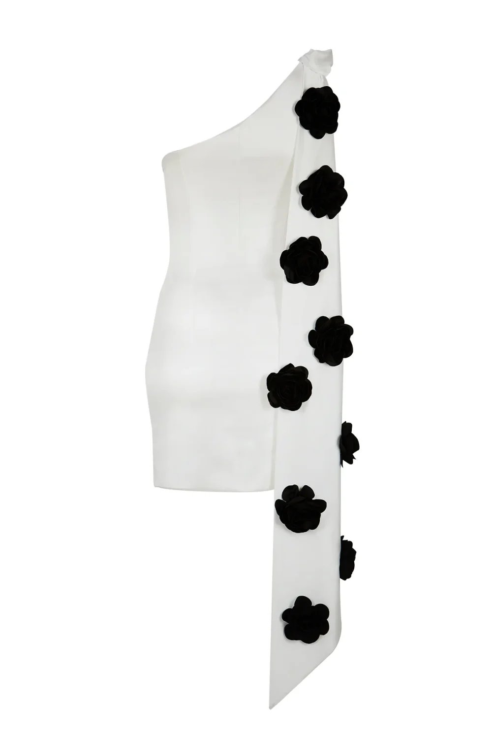 Yelda Alatekin-Mimosa White Mini Dress-Elbise-5-Milagron.com