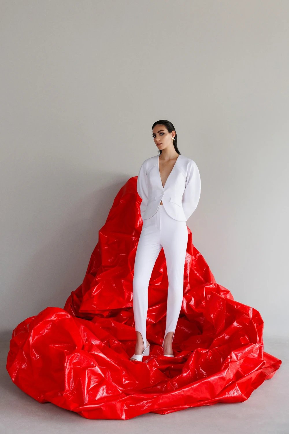 Yelda Alatekin-Pegasus White Jacket-Ceket-3-Milagron.com