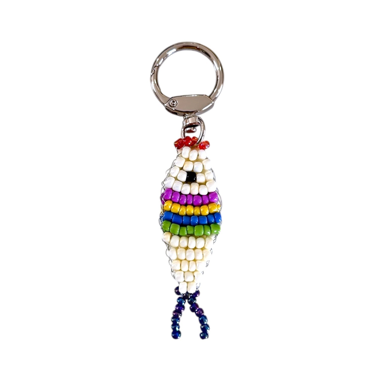 Boncuklu Renkli Balık Charm