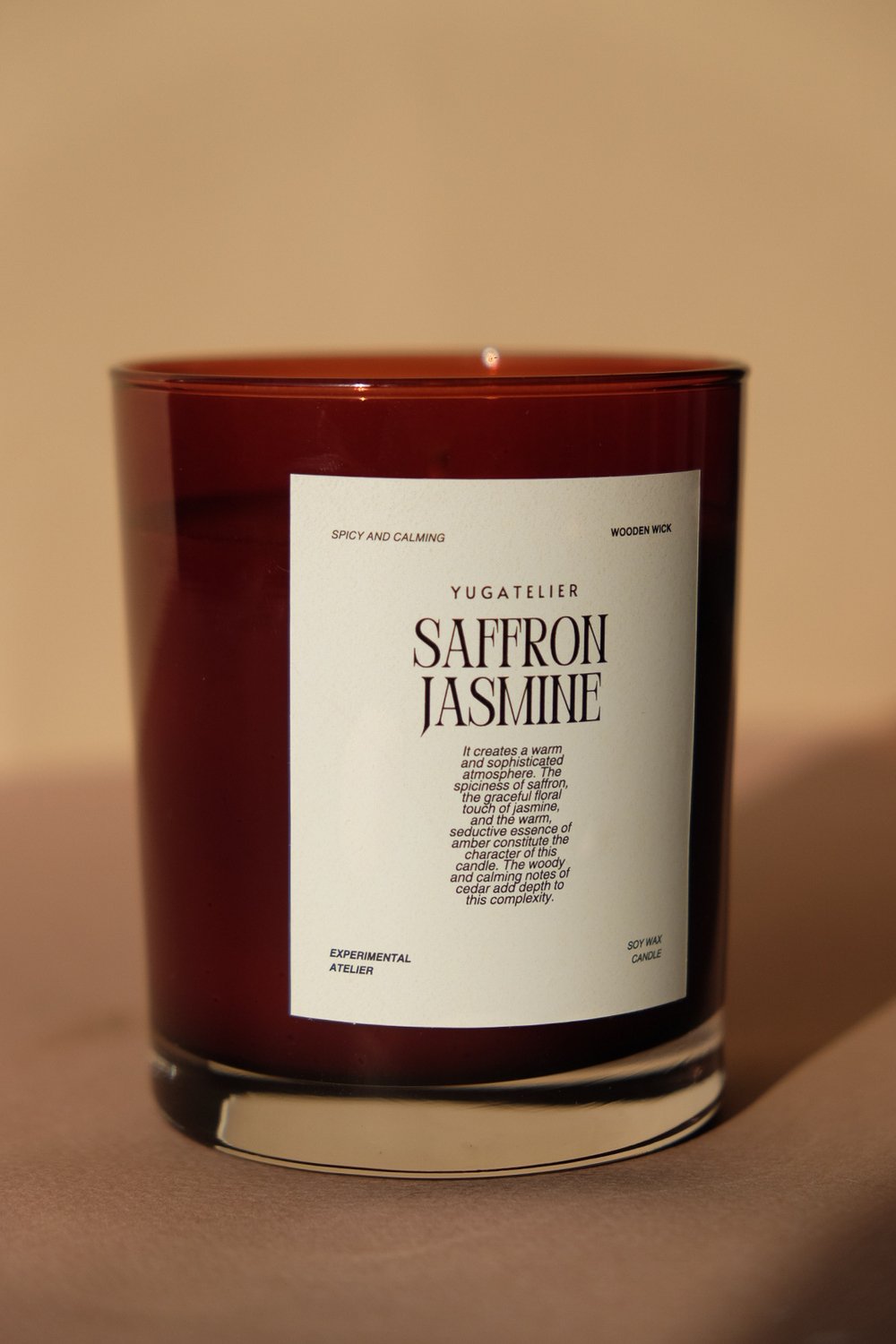 Yugatelier-Safran Ve Yasemin Bardak Mum-Mum-4-Milagron.com