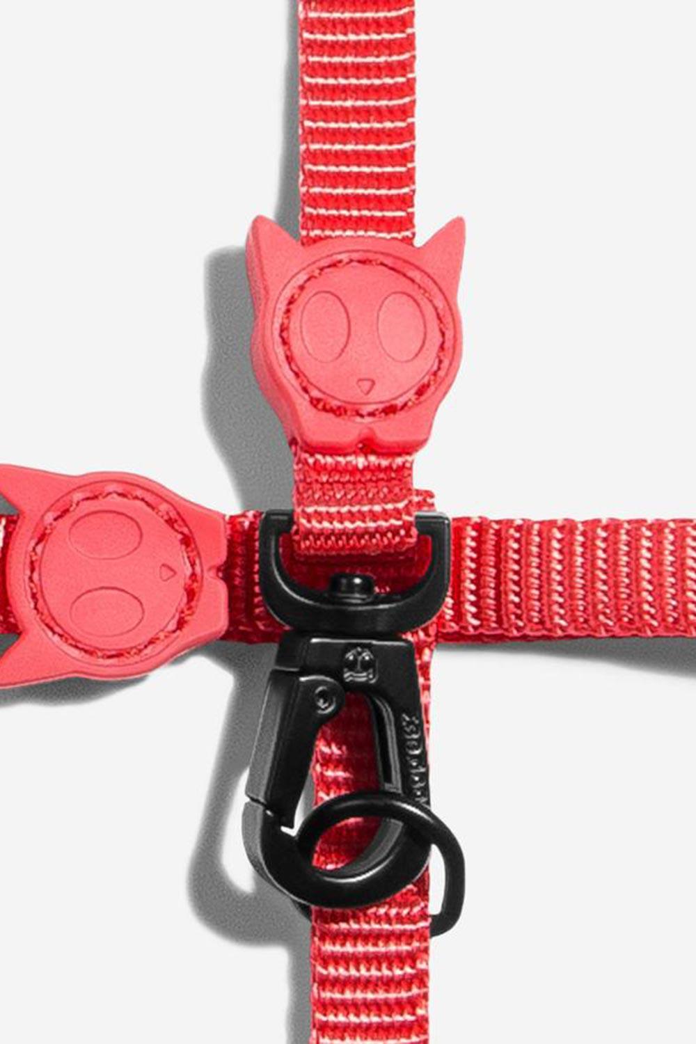 ZEE.DOG-Neon Coral Kedi Göğüs ve Gezdirme Seti-Kedi-2-Milagron.com