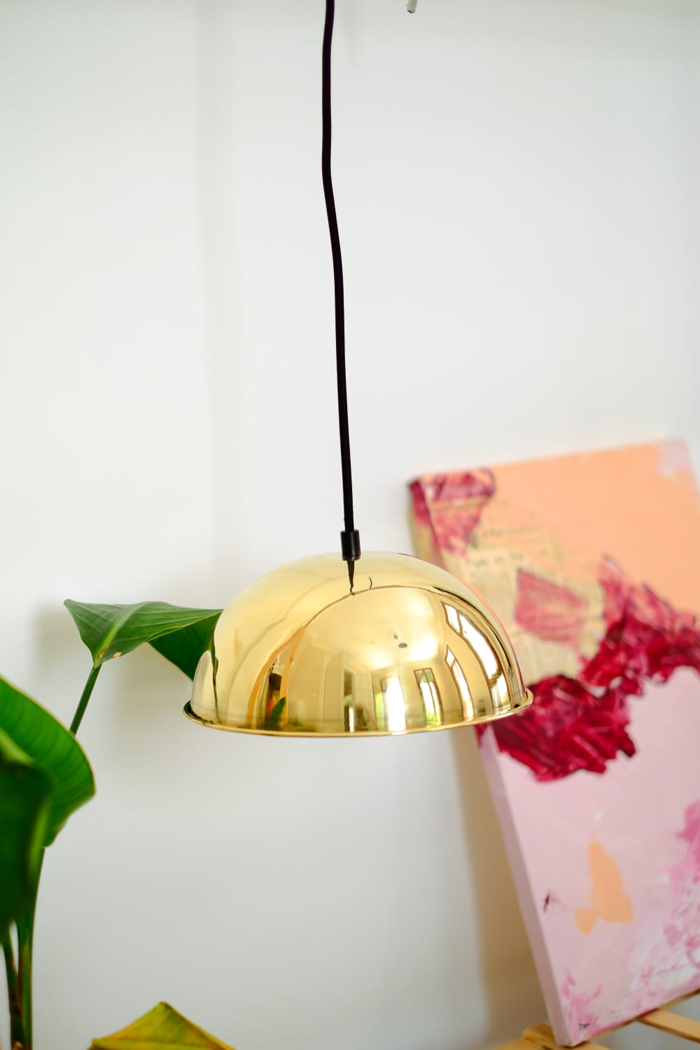 Zef Design-Armonien - Pirinç Avize - Siyah Kablo-Avize-2-Milagron.com