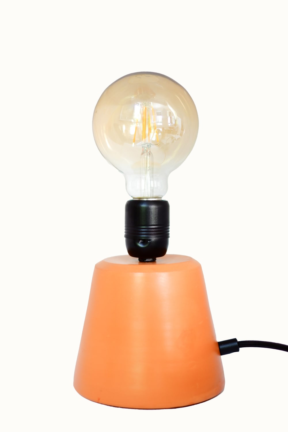 Zef Design-Teikhos - Terracotta Dim Edilebilir Masa Lambası-Masa Lambası-1-Milagron.com