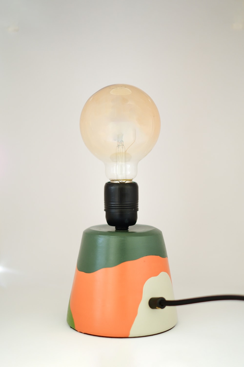 Zef Design-Teikhos - Terracotta Yeşil Dim Edilebilir Masa Lambası-Masa Lambası-3-Milagron.com