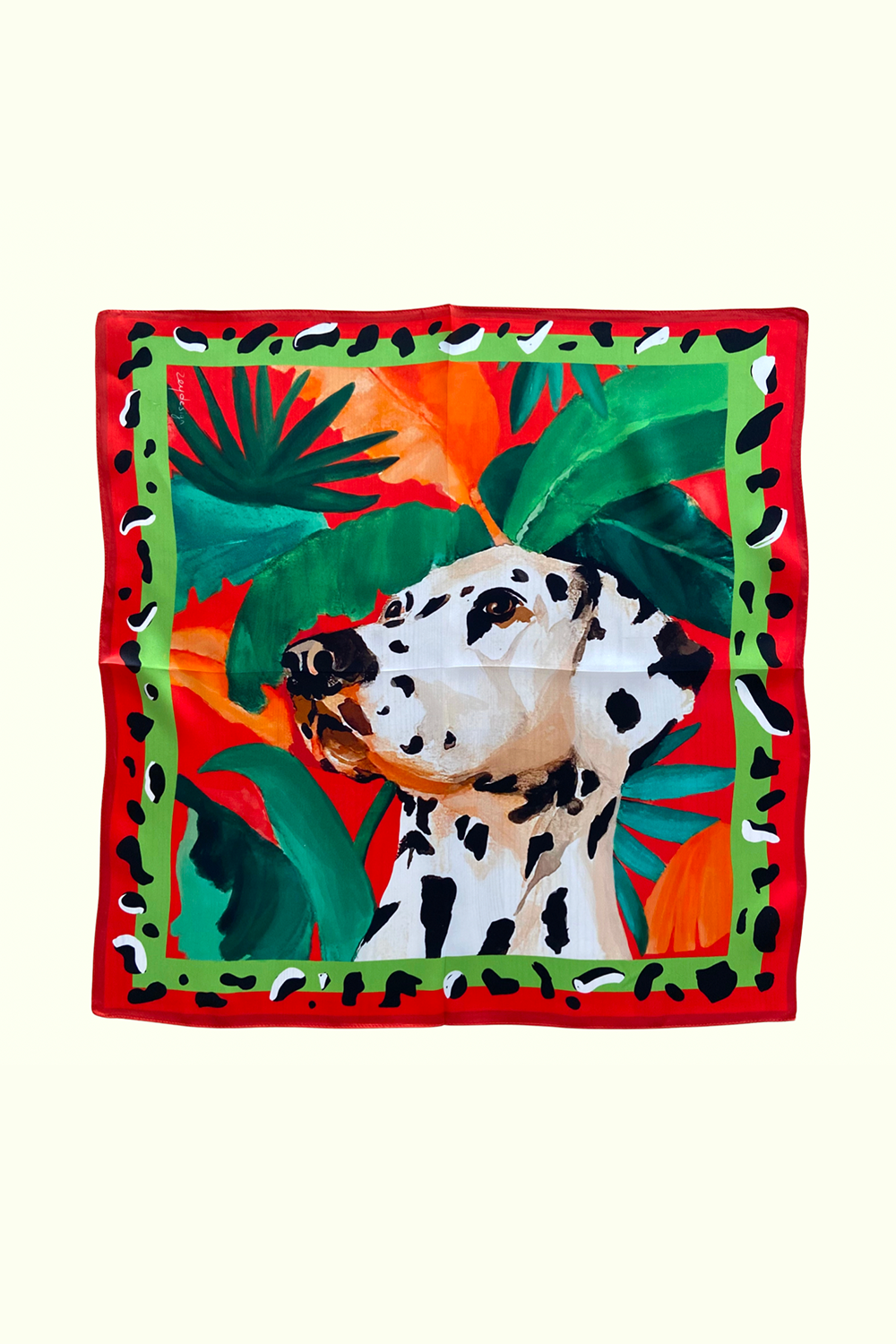 Zeynep Akdemir | Creative Studio-Dalmatian İpek Fular-Şal & Fular-1-Milagron.com