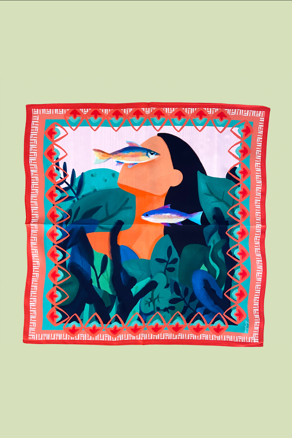 Zeynep Akdemir | Creative Studio-Mermaid İpek Fular-Şal & Fular-3-Milagron.com