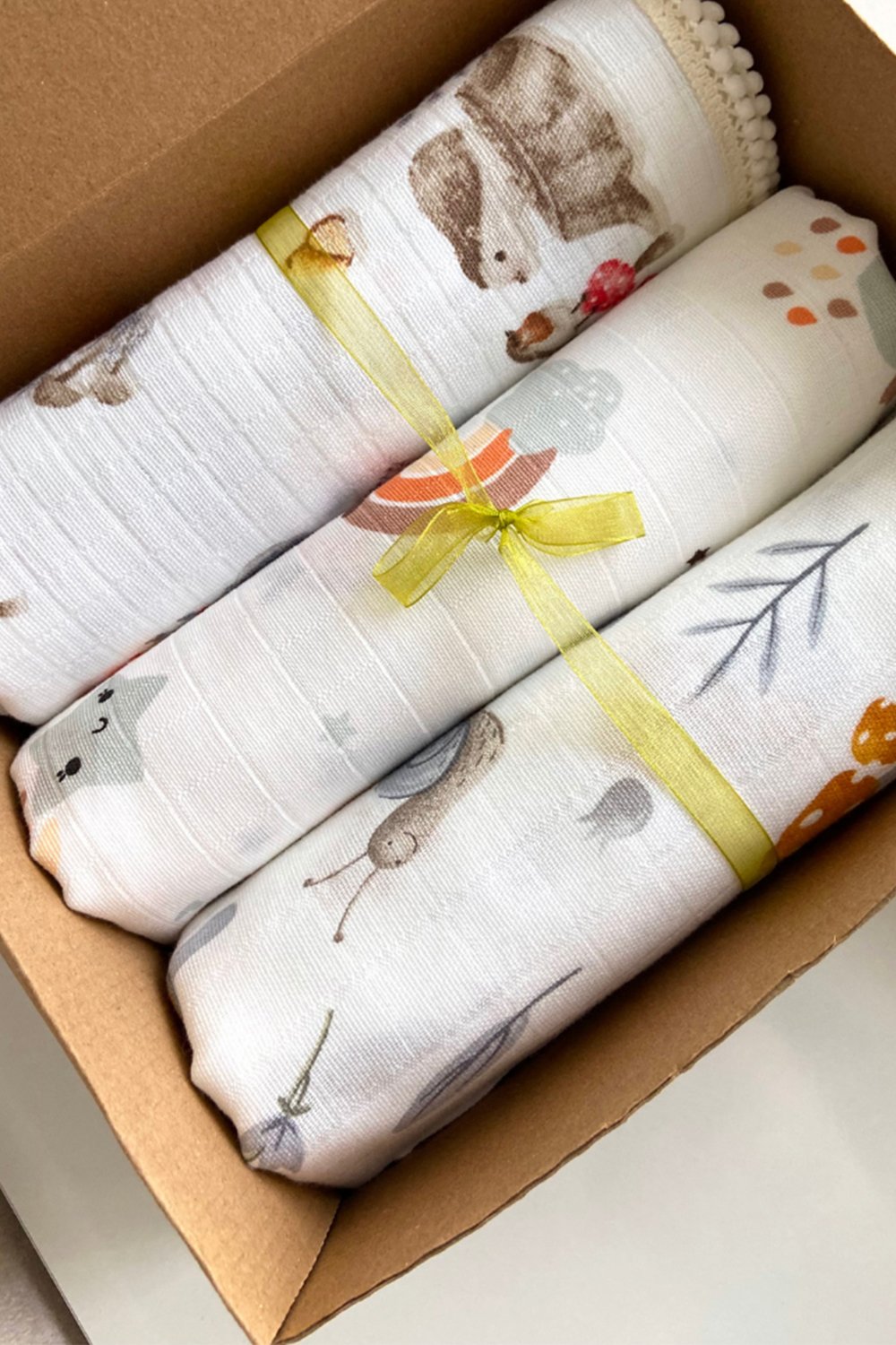 Zeynep Akdemir | Creative Studio-Muslin Bebek Battaniyesi 3'lü Set-Bebek Battaniye-6-Milagron.com