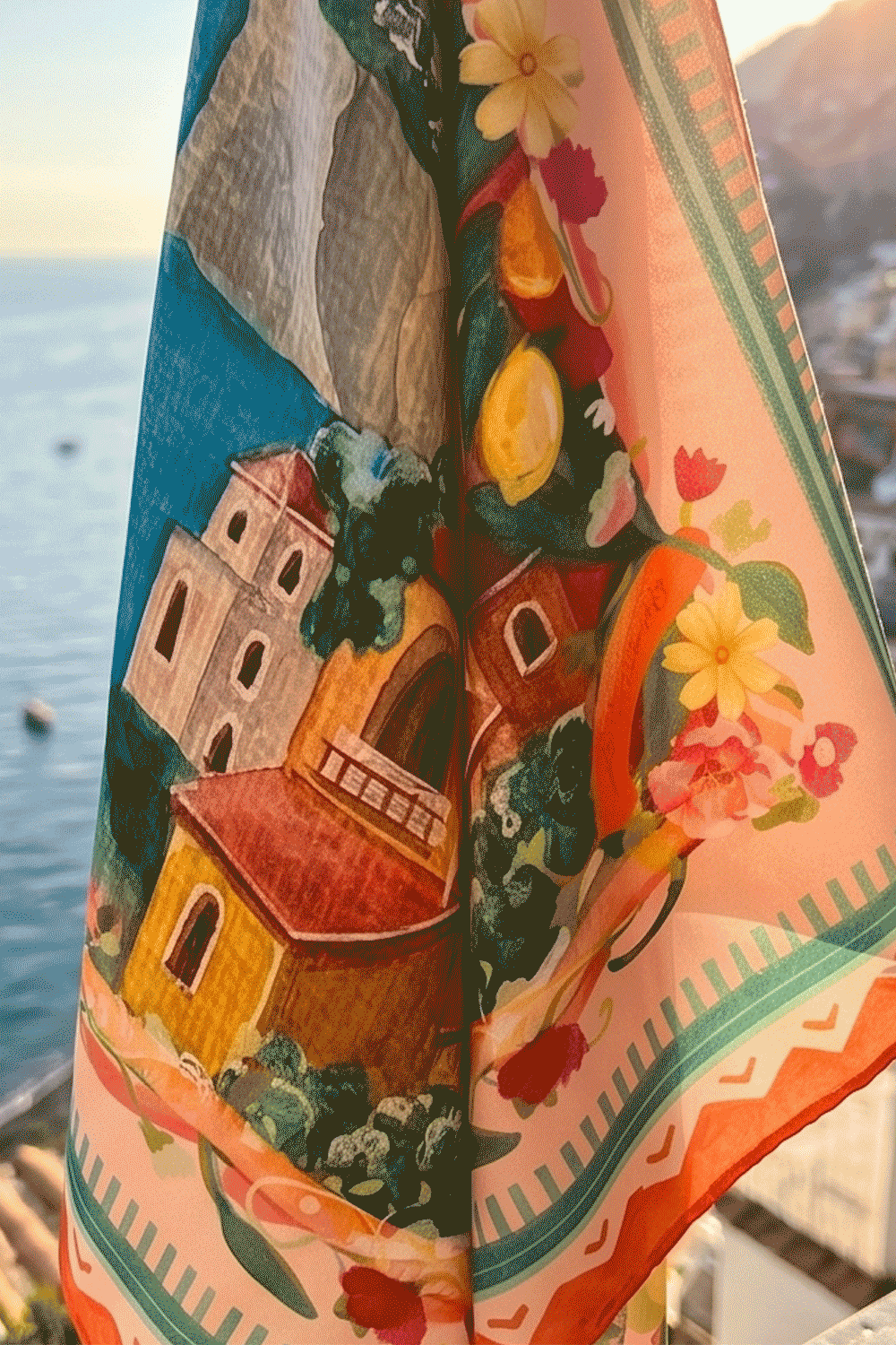 Positano İpek Fular - 4