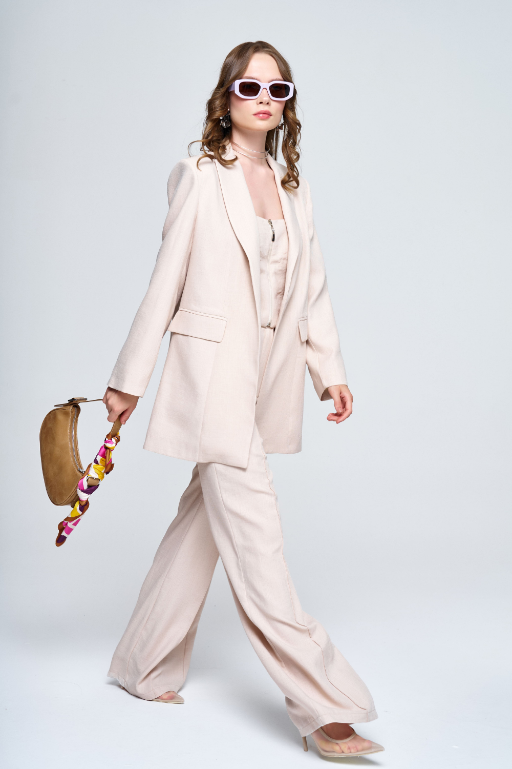 Zeynep Kaya-Keten Cep Kapaklı Blazer Ceket-Ceket-3-Milagron.com