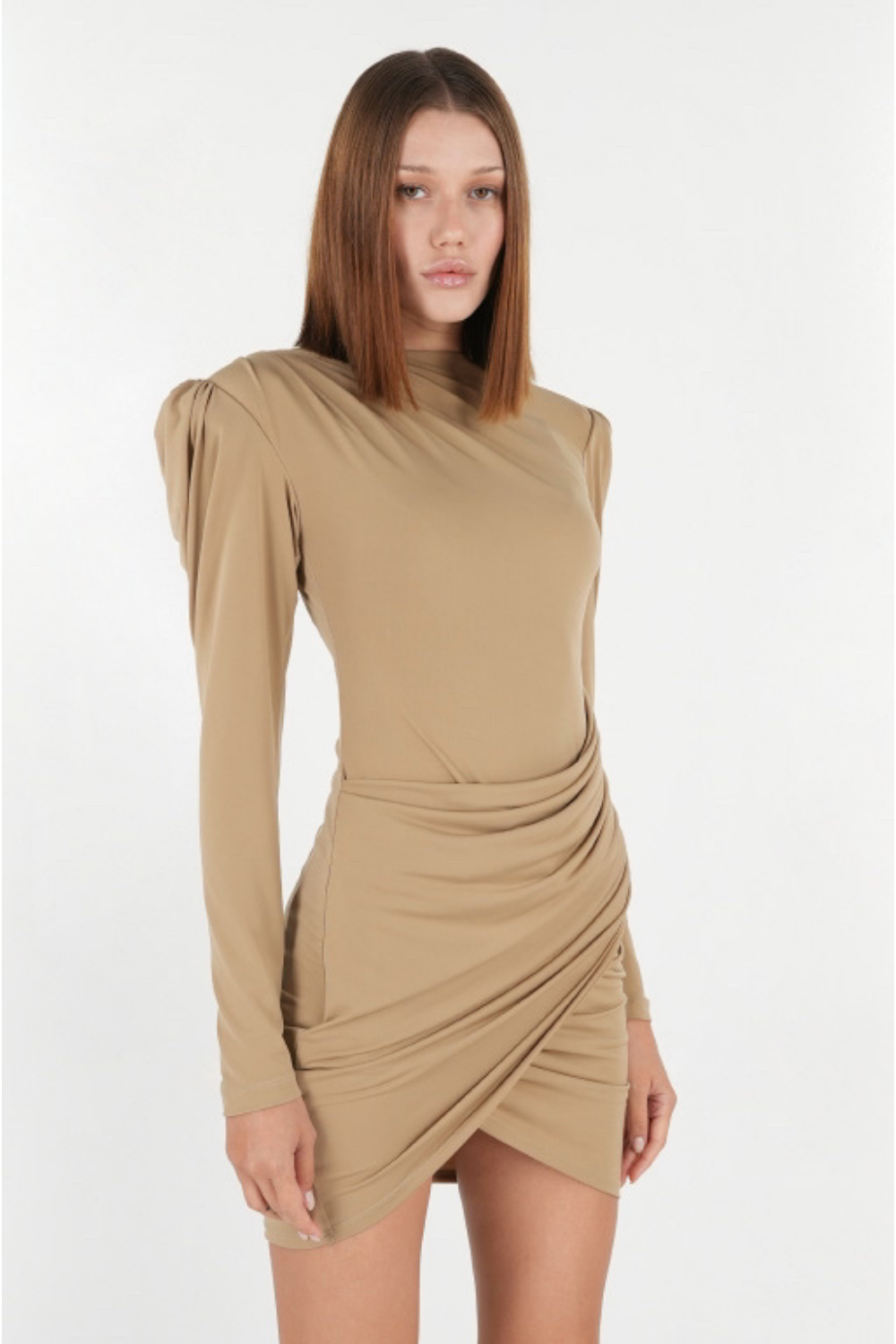 Zhiva-Alyssa Dress In Tortilla-Elbise-2-Milagron.com