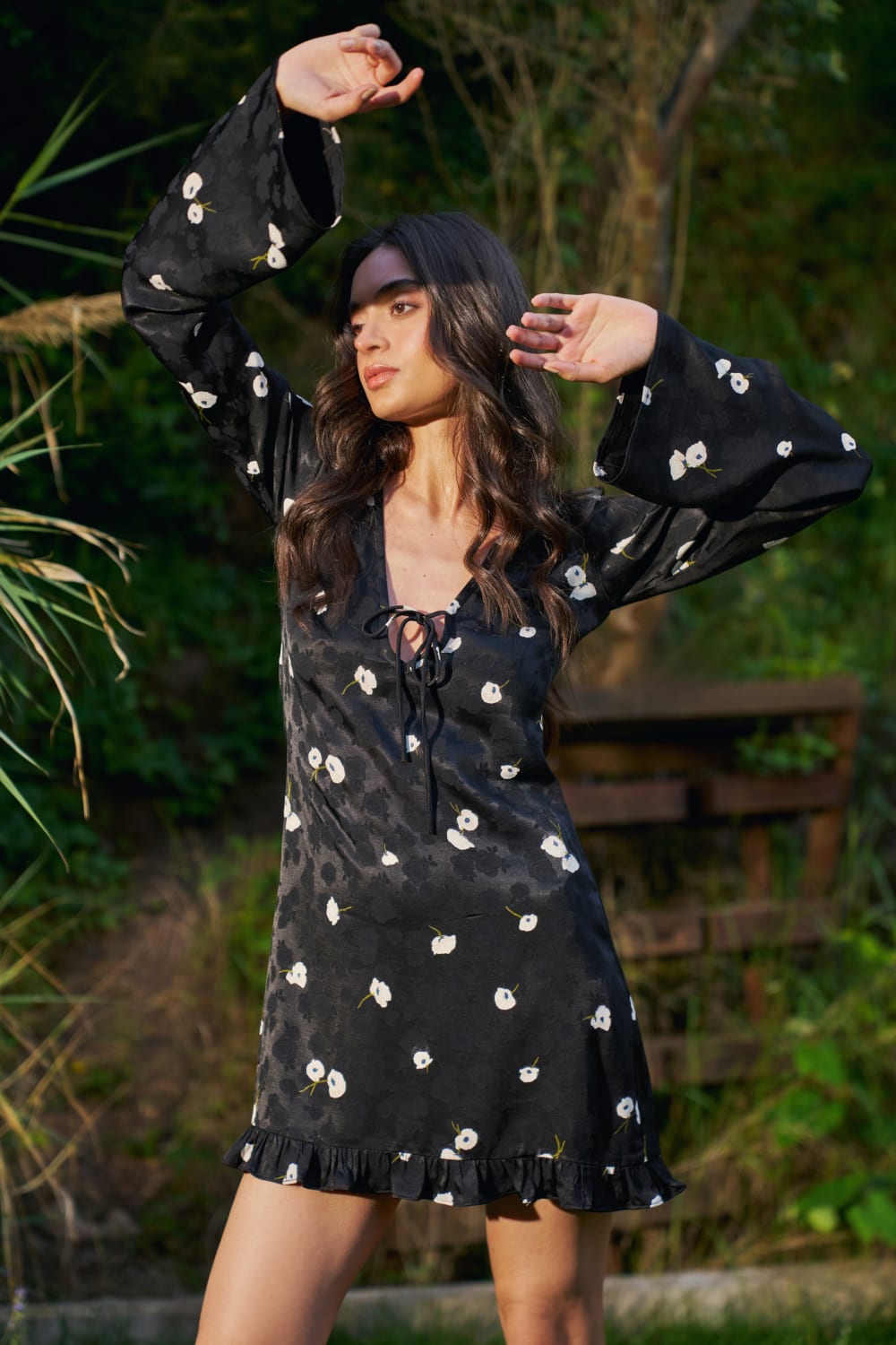 Zhiva-Flora Mini Dress-Elbise-1-Milagron.com