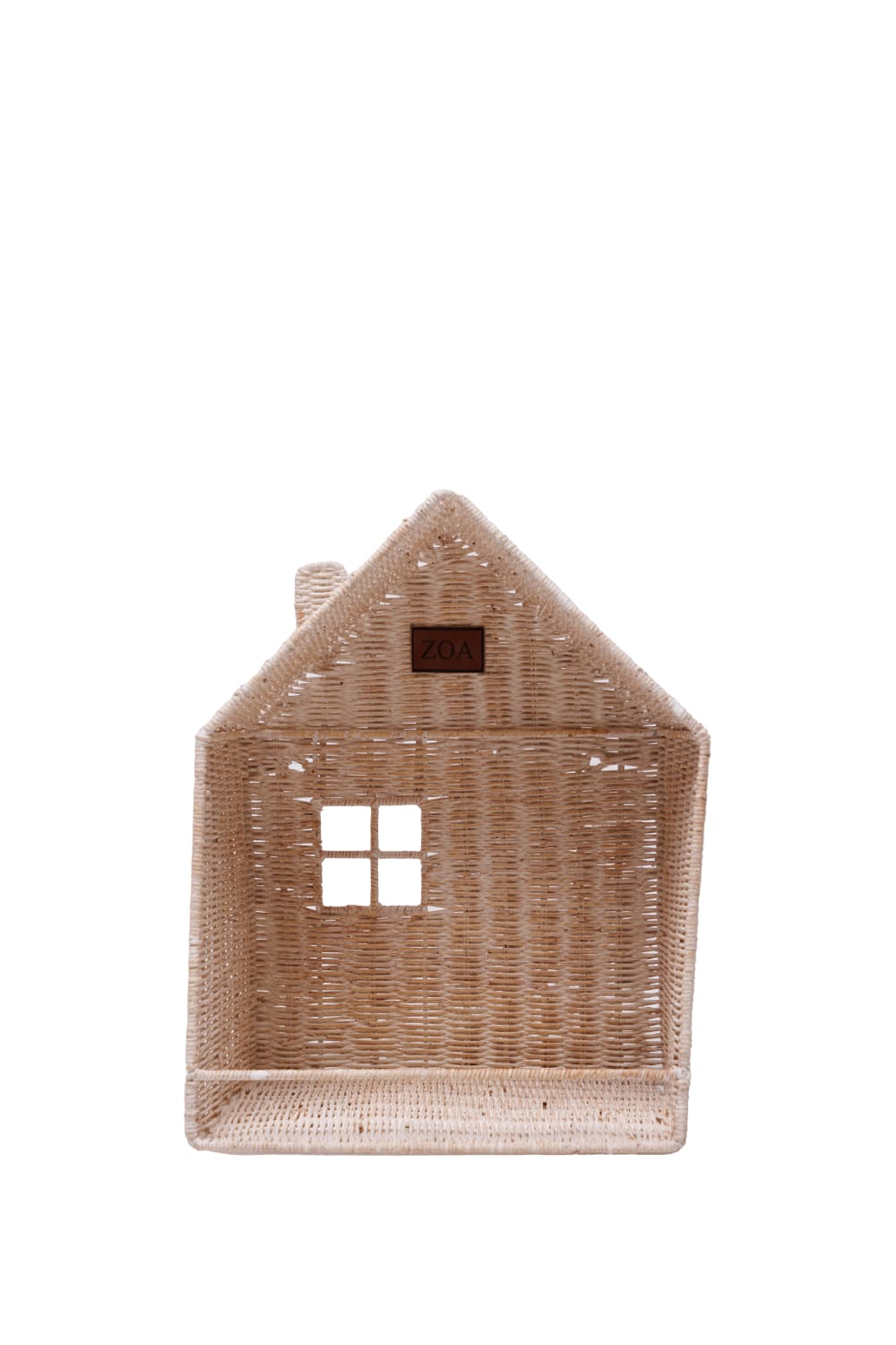 Zoa Collection-Ev Şeklinde Rattan Kitap Rafı-Duvar Dekorları-3-Milagron.com