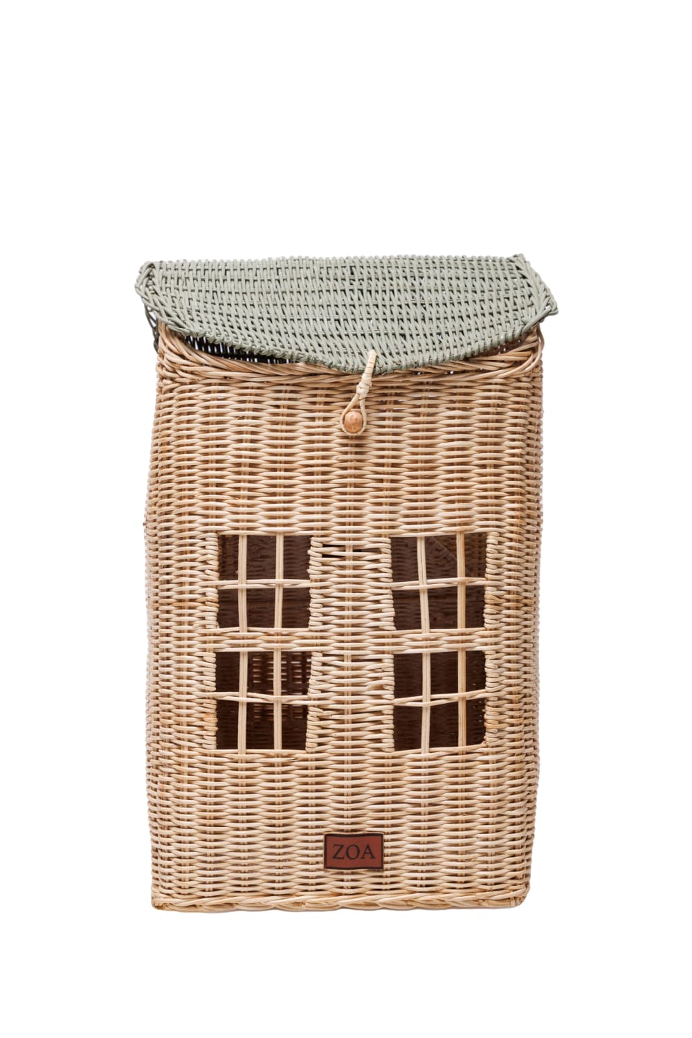 Zoa Collection-Kapaklı Ev Rattan Oyuncak Sepeti-Sepet-6-Milagron.com