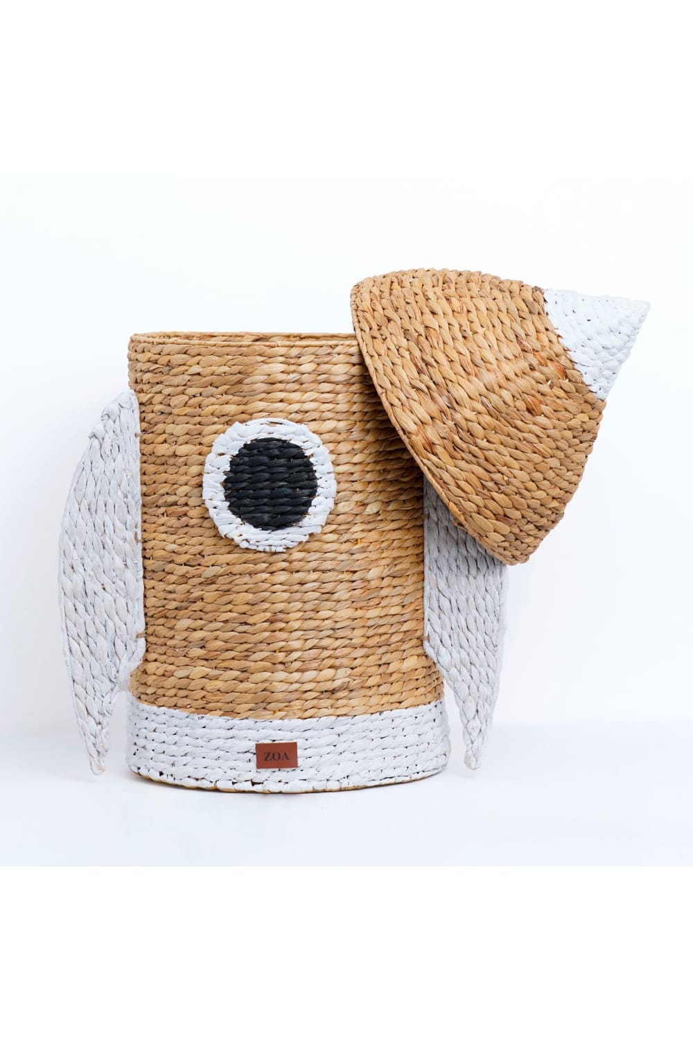 Zoa Collection-Kapaklı Rattan Roket Oyuncak Sepeti-Sepet-2-Milagron.com