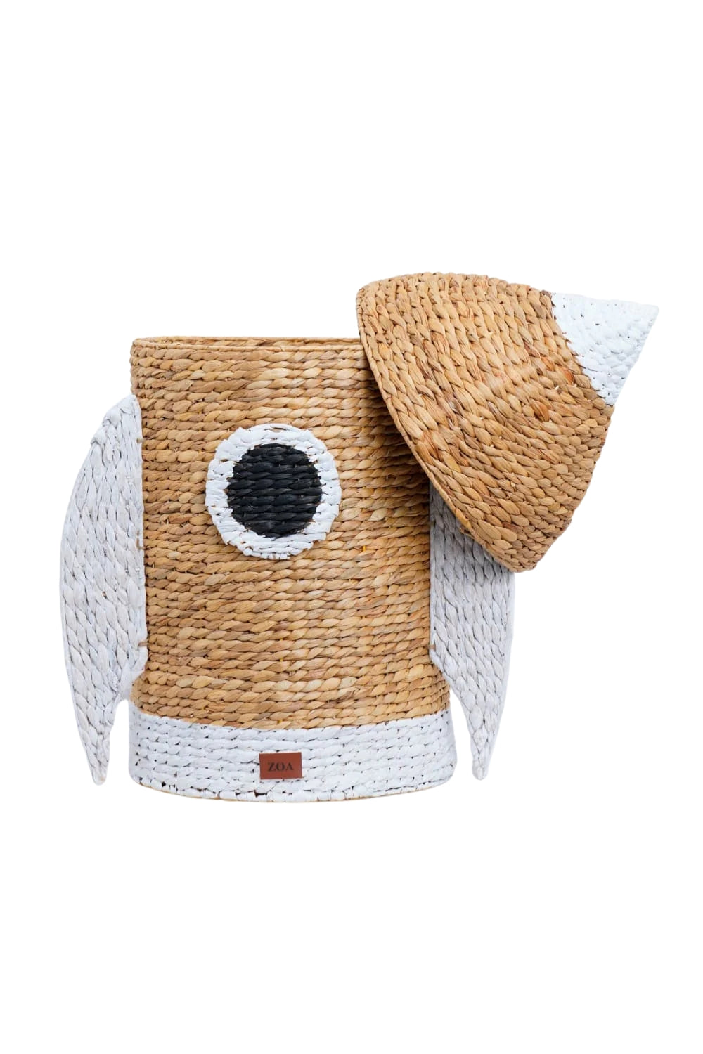 Zoa Collection-Kapaklı Rattan Roket Oyuncak Sepeti-Sepet-2-Milagron.com