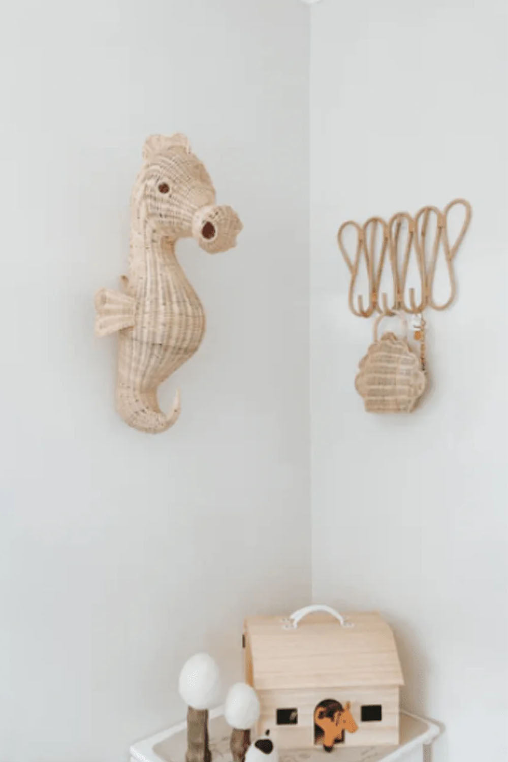 Zoa Collection-Rattan Deniz Atı Duvar Dekoru-Duvar Dekorları-2-Milagron.com