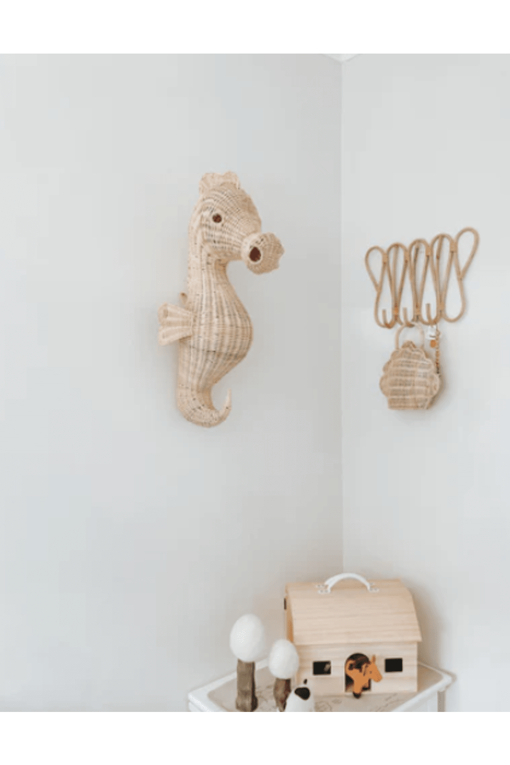 Zoa Collection-Rattan Deniz Atı Duvar Dekoru-Duvar Dekorları-2-Milagron.com