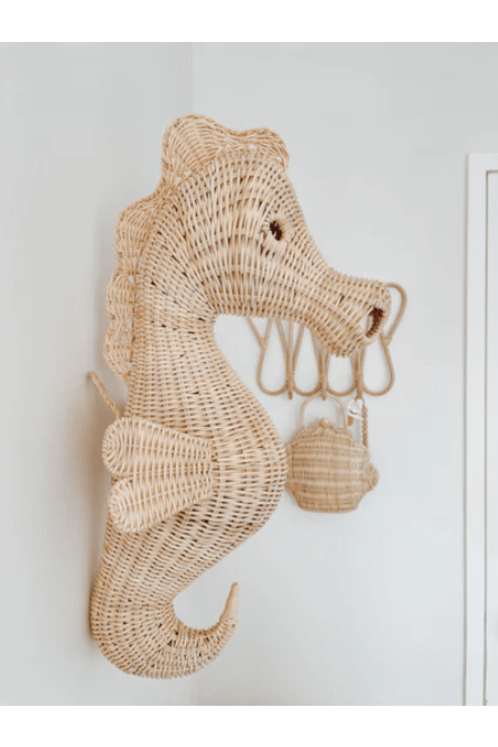 Zoa Collection-Rattan Deniz Atı Duvar Dekoru-Duvar Dekorları-3-Milagron.com