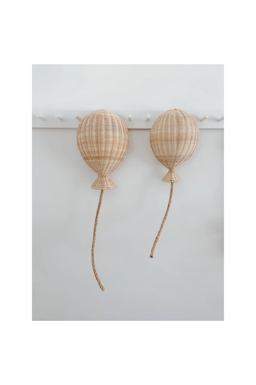Zoa Collection-Rattan Küçük Boy Balon Duvar Dekoru-Duvar Dekorları-4-Milagron.com