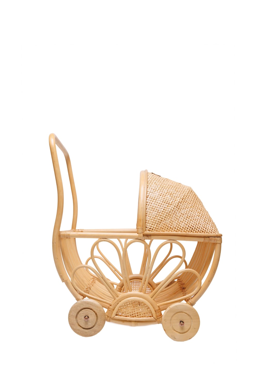 Zoa Collection-Rattan Oyuncak Çiçekli Bebek Arabası-Sepet-3-Milagron.com