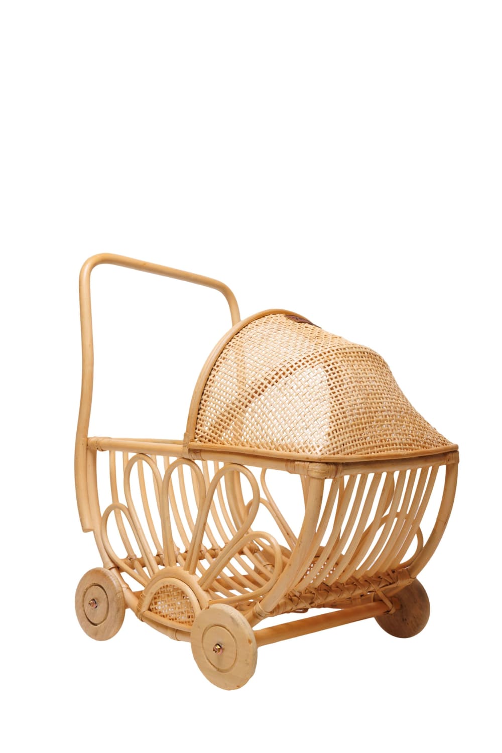 Zoa Collection-Rattan Oyuncak Çiçekli Bebek Arabası-Sepet-4-Milagron.com
