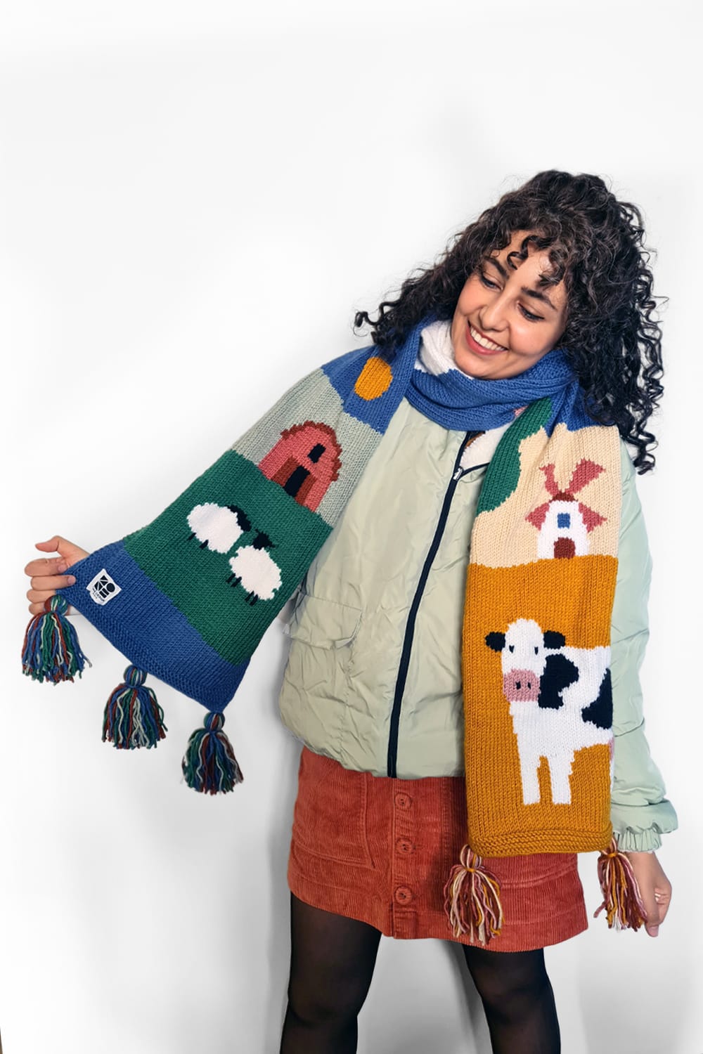 Zone Design Store-El Örgüsü Atkı - Ali Babanın Çiftliği-Atkı-2-Milagron.com