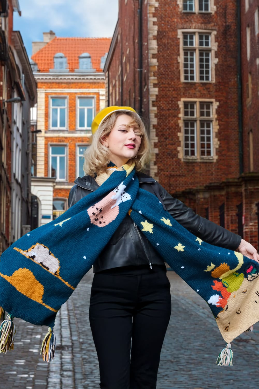 Zone Design Store-El Örgüsü Atkı - Küçük Prens-Atkı-4-Milagron.com