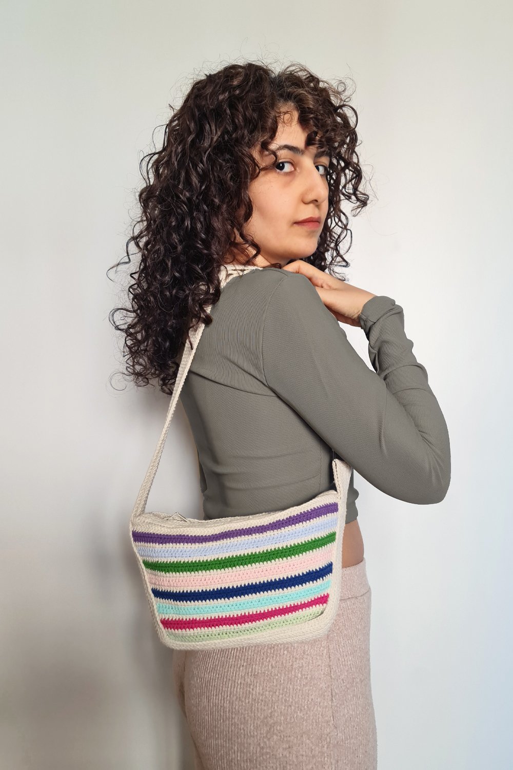 Zone Design Store-El Örgüsü Bel Çantası | Lino-Bel Çantası-1-Milagron.com